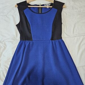 Blue and black a-line dress medium sleeveless